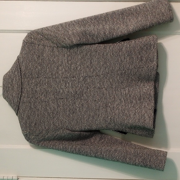 Philippe Adec Paris Black and White Micro Checkered Blazer Jacket - Picture 2 of 11